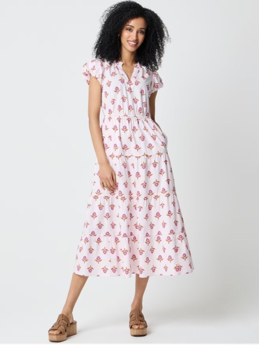 NWOT J Crew Willa Midi Dress - Pink Opal Floral